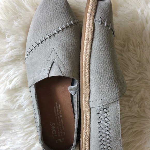 Toms Shoes - Toms 6.5 Grey Leather